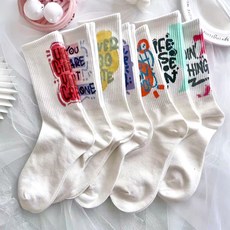 Paperments 女款糖果色字母設計襪子7雙組 12810