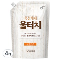 피죤 울터치 중성세제 리필, 1.3L, 4개