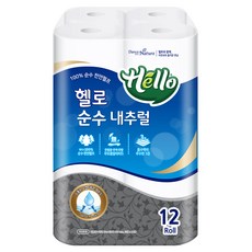 Hello Tissue 純天然三層捲筒衛生紙 27m, 12捲, 1袋