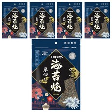 TOPDRY 頂級乾燥 厚切海苔燒 椒鹽, 50g, 5包
