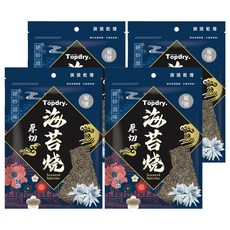 TOPDRY 頂級乾燥 厚切海苔燒 椒鹽, 50g, 4包