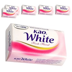 Kao 花王 White 香皂 清新花香 滋潤保濕, 130g, 6個