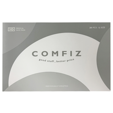 COMFIZ 康菲 3D醫療口罩 L, 20片, 1盒, 雪狐銀色