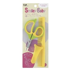 KAI 貝印 嬰兒用安全理髮剪刀附梳, KF-0147, 1個