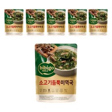 비비고 소고기듬뿍 미역국, 460g, 6개