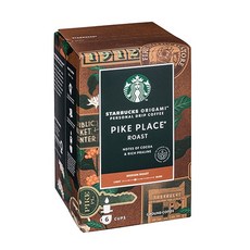 STARBUCKS 星巴克 掛耳式咖啡 派克市場烘焙, 9g, 6入, 1盒