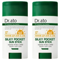 닥터아토 실키 포켓 선 스틱 SPF50+ PA++++, 17g, 2개