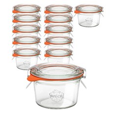 WECK 模壓玻璃儲物瓶 NO.755, 50毫升, 12入