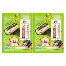 풀무원 노을 해심 꼬마김밥 키트, 39.7g, 2개