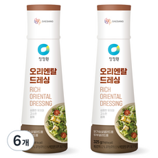 청정원 오리엔탈드레싱, 325g, 6개