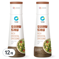 청정원 오리엔탈드레싱, 325g, 12개