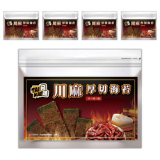 苔嗑 厚切海苔 川麻風味, 45g, 5包