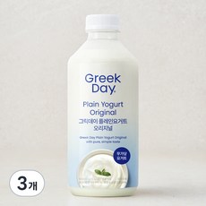 그릭데이 플레인요거트 오리지널, 900ml, 3개