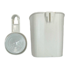 TAILI 太力 無痕強力吸盤浴室牙刷收納盒, 白色, 1個