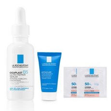 라로슈포제 시카플라스트 리페어 세럼 B5 30ml + 에빠끌라 딥클렌징 포밍크림 15ml + 유비데아 안뗼리오스 톤업 로지 2ml 2p, 1개