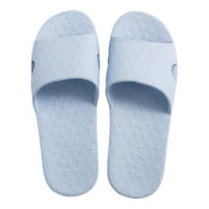 攜便式折疊拖鞋 行動式鞋頭設計 EVA橡膠鞋底 耐磨防滑, 天藍色, 1雙, 30 x 9 x 3cm