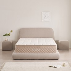 라클라우드 미떼 침대 프레임 + 협탁2p 세트 방문설치, 베이지