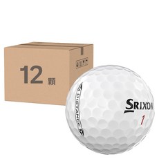 SRIXON Distance 高爾夫球，優質柔軟距離，2層球, 12顆, 1盒, 白色