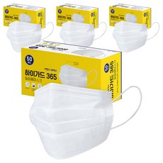 ATEX Hi-Guard 365 成人用一次性口罩, 4個, 白色, 50入