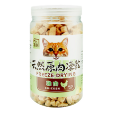 Mr.凍乾 貓用原肉凍乾 雞肉 160g/罐, 天然無添加，高蛋白低脂，全齡貓適用, 1罐