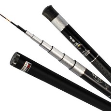 HAIDON 海東 獨霸將軍3 34칸 淡水釣竿, 銀色 + 黑色