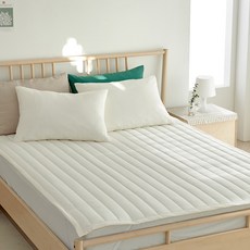LaMonte Stay 固定鬆緊帶床墊 韓國製造, 奶油色