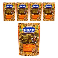 HBAF 烤玉米味花生與玉米粒, 120g, 5包