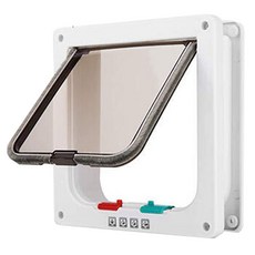 寵物活動門 雙向 M/白盒, 黑色, 1個