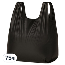 이거닷 둥근바닥 손잡이 비닐봉투 네온 블랙 45 x 60 cm 20p, 75개, 50L