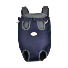 올치 반려동물 심플 리드줄 프론트 슬링백, 네이비, 1개