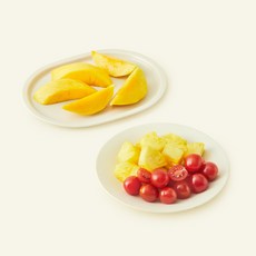 All바른농장 골라먹는 3색과일 파인애플 + 방울토마토 + 망고, 1개, 700g