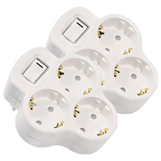 subony 三葉草型三孔多用龍頭, 單色, 2個