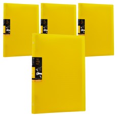 KING JIM TEFRENU 26孔活頁筆記本 B5, 黃色, 4個