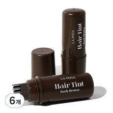 라피타 새치커버 타투 헤어틴트 10ml, 다크브라운, 6개