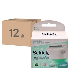 Schick 舒適牌 舒芙仕女除毛刀片 敏感肌適用, 3入, 12盒