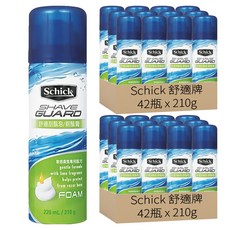 Schick 舒適牌 刮鬍泡 敏感型, 210g, 84瓶