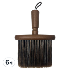 월드크린 딘우드 먼지 브러쉬, 월넛, 6개