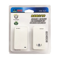 HI-WATT 海威特 無線數位插電式門鈴 HW-A21 36首音樂選擇, 1個