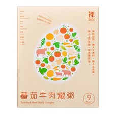 裸廚房 燉粥 Set 2入 適合9個月以上寶寶 嚴選食材 無人工添加物, 蕃茄牛肉, 320g, 1盒