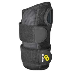 BRACOO 奔酷 強力支撐手腕護具 人體工學軟墊強固型 WB30, 黑色, 1包