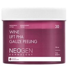 NEOGEN 紅酒緊緻PHA去角質爽膚棉, 30片, 1罐