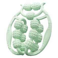 The Genie You 360度環形肌肉放鬆滾輪專業小腿刮痧腿按摩泡沫滾輪按摩器, 1個, 薄荷