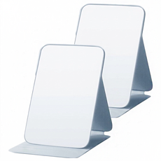 小麥購物 摺疊化妝鏡 大款( 15 x 20cm) 2個 293g, 天青藍