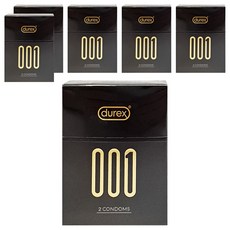 Durex杜蕾斯 001水性聚氨酯標準裝保險套, 2個, 6盒