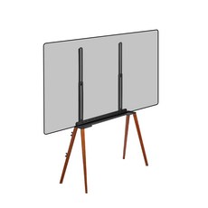 엘디엘마운트 벽면 밀착 이젤형 TV 거치대 49-75 티비 스탠드 블랙, APL-FS64B, 1개