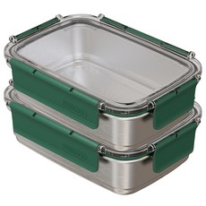 STENLOCK 史丹利 韓國製造不鏽鋼保鮮盒, 2個, 保鮮盒 700ml