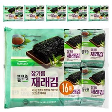 Pulmuone 圃美多 麻油便當傳統海苔 16p, 64g, 6個