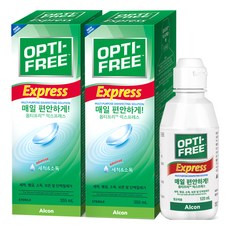 옵티프리 익스프레스 렌즈 세정액 355ml x 2p + 120ml 세트, 1세트