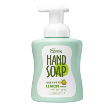 GREEN 綠的 植物系潔手慕斯 檸檬伯爵, 含植物水嫩成分 更環保省水, 300ml, 1瓶