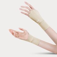 UUGOLF 運動手背手套 雙手組, 卡其色